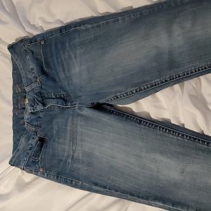 Tummy control blue jeans